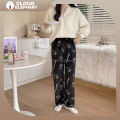 Sanrio Hello Kitty Pajamas Pants Women Autumn Winter Flannel Trousers Fashion Household Kawaii Pajama Cartoon Casual Home Pants. 