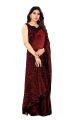 Velvet / Silk Blend Lycra Saree (Coca-Cola Red) with Blouse Material. 