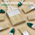Wood Handle Paint Brush Natural Bristle Stiff Bristles for Oil Based Varnish Large Industrial Cleaning Brush Non Shedding. 