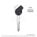 3Pcs Blank Key Motorcycle Left Right Groove Magnetic Keys For YAMAHA NMAX155 Jinzhan 125 Aurora Third Generation Lh125T-C.
