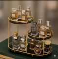 Household products Makeup Storage Rack, Cosmetic Storage Shelf, Makeup Organizer, Dressing Table, Makeup and Perfume Organizer, 3 Floors, 1 round floor. 