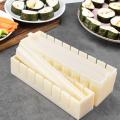 Reusable Sushi Maker Equipment Kit Round Square Heart-shaped Kimbap Sushi Rolls Mold Sushi Making Tools Cake Roll Mold. 