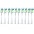 10PCS Vacuum Sealed Packed Replacement Brush Heads for SOOCAS X3/X3U/X5 Soft Sonic Electric Toothbrush DuPont Cleaning Nozzles. 