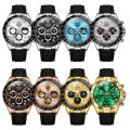 OLEVS 2875 Men's Watches Moon Phase Waterproof Business Classic Three Eyed Dial Quartz Watch for Man Genuine Date Wristwatch.