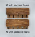 Wooden Wall Mount Entryway Organizer, Key and Mail Holder, Phone Storage, Mail Organizer.