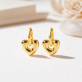 EVISPOL Punk Stainless Steel Huggie Hoop Earrings For Women Moon Star Heart-shaped Drop Earrings Cartilage Piercing Jewelry.