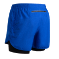 Men's Running Shorts Quick-drying Fitness Black Double Layer Shorts Men New Sport Workout Training Bodybuilding Short Pants.