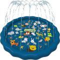 100/60cm Children's Inflatable Water Spraying Game Mat Outdoor Game Toy Lawn Swimming Pool Mat Children's Toy Beach Mat.