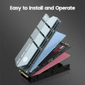JEYI SSD Cooling M.2 Heatsink NVME Heat sink NGFF M.2 2280 Aluminum Cooler Thermal Conductivity Silicon Wafer Cooling. 