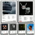 Modern Fashion Drake Album Tracklist Canvas Prints Hip-hop Rapper Scorpion Music Wall Art Poster for Living Room Home & Decor. 