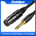 6.5mm to XLR Male Female Cable For Professional Recording Extension Line Balanced XLR Mixer Speaker Amplifier Live Microphone. 