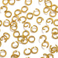100pcs PVD Gold Plated Stainless Steel Open Jump Rings Connectors for DIY Jewelry Making Split Ring Jewelry Findings Accessoires. 
