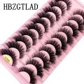 New 10 Pairs 3D Faux Mink Lashes Faux Mink Fluffy Lashes Soft Full Thick Wispy Eyelash Dramatic False Eyelashes Makeup Tools. 