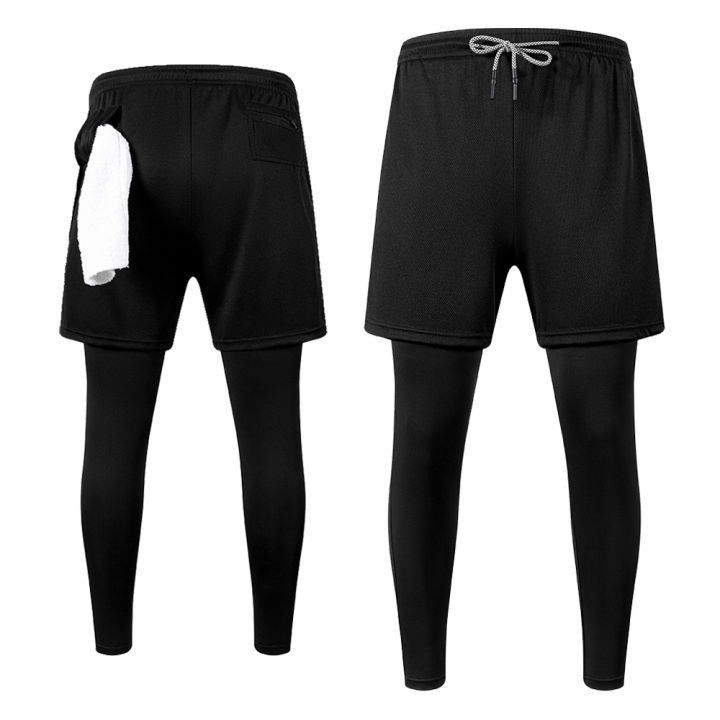 Men's%20Athletic%20Quick%20Dry%20Dual-Layer%20Compression%20Long%20Trousers%20Inner%20Compression%20Tights%20&%20Outer%20Sport%20Shorts%20Gym%20&%20Running%20Gear%20-%20Image%207