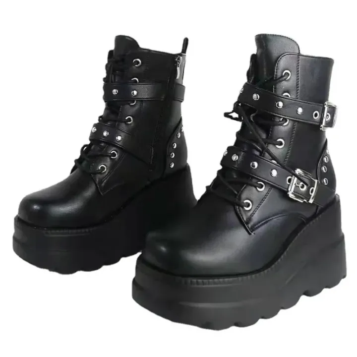 New%20Women's%20Pu%20Leather%20Ankle%20Boots%20Women%20Autumn%20Winter%20Round%20Toe%20Lace%20Up%20Shoes%20Woman%20Motorcycle%20Platform%20Botas%20Gothic%20Shoes%20-%20Image%205