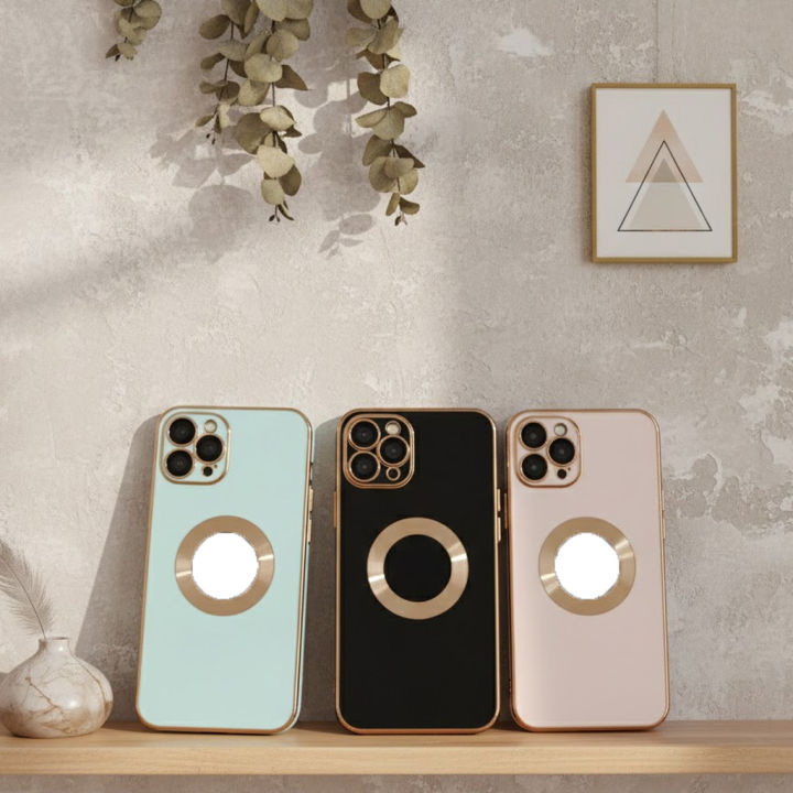 Apple iPhone 11 Pro Max Back Cover Soft Multi Golden Border Camera Protection Cover For Apple iPhone 11 Pro Max