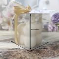 50PCS Transparent Gift Box Candle Packaging Gift Box 5*5*5cm PVC Wedding Candy Box Wedding Party Supplies Gift Packaging. 