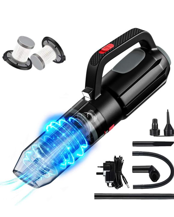 SONRU Handheld Vacuum Cleaner from Amazon UK, 7000PA Cordless Rechargeable Hoover, Strong Suction Vacuum Cleaner with LED Light, Dual HEPA Filters