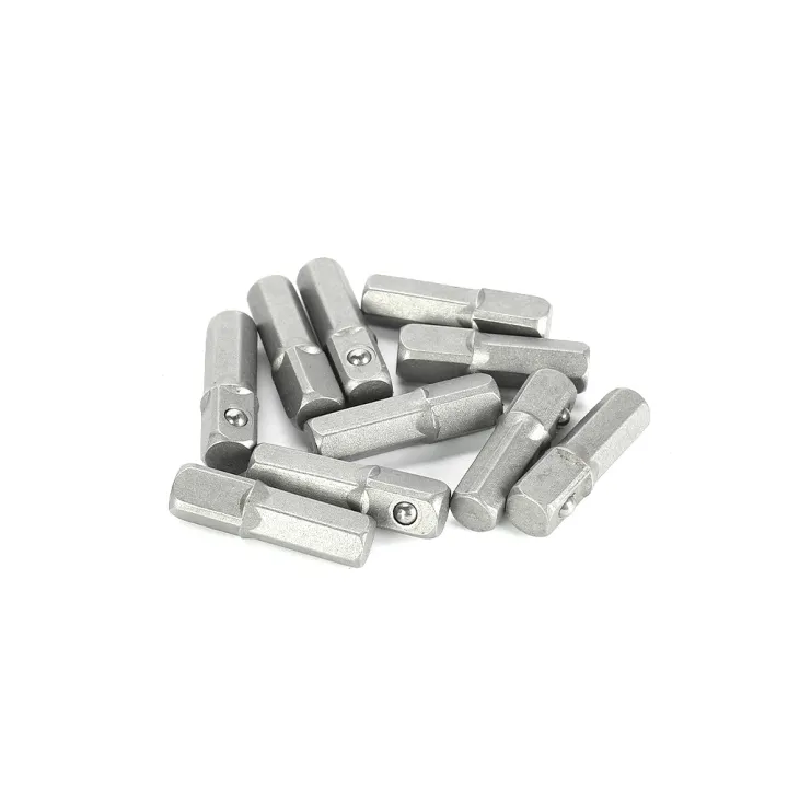 10pcs%2025mm%20Long%20Impact%20Socket%20Adapter%20Converter%201/4"%20Hex%20Shank%20To%201/4"%20Square%20Drive%20Hexagon%20Handle%20Adapter%20Converter%20Drill%20Tools%20-%20Image%202