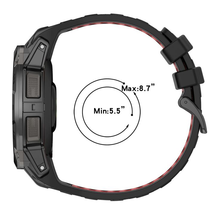 Silicone%20Strap%20for%20Garmin%20Instinct%203%2050mm%2045mm%20Two-tone%20Comfortable%20Wristband%20for%20Garmin%20Instinct%203%2045mm%2050mm%20Accessories%20Correa%20-%20Image%204