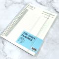 A5 size planner notebook clear PVC plastic cover with strap (daily/weekly/monthly). 