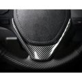 Toyota Yaris 2019-2024 Carbon Fiber Steering Logo + Steering Trim Carbon Fiber (Combo Pack). 