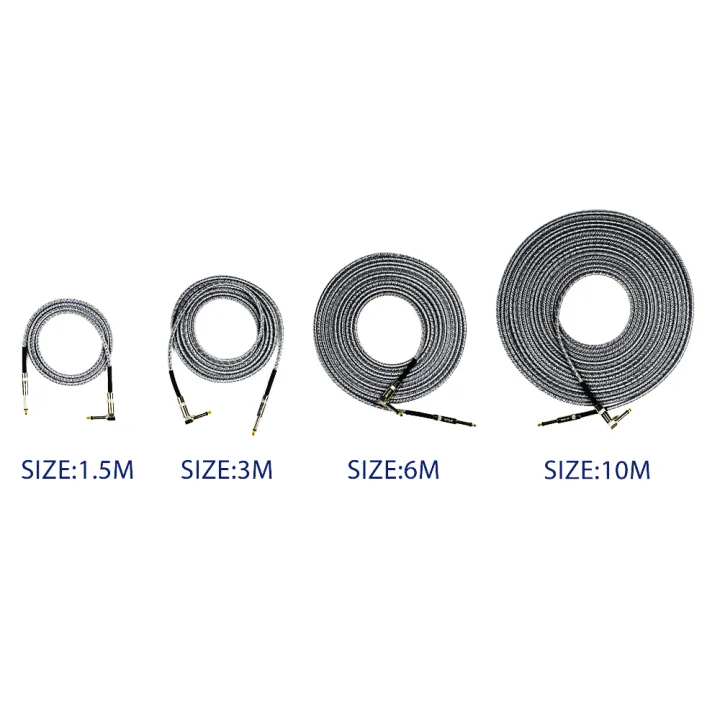 EROK%201.5M/3M/6M/10M%20Premium%20Guitar%20Cable%201/4%20Inch%20Instrument%20Cable-Super%20Durable%20Guitar%20Chord-%20AMP%20Cord%20for%20Bass%20-%20Image%203