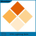 50x40cm CTO Lighting Gels Photo Gel Filters for Photography Red Head Strobe Flashlight Orange Series. 