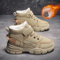 Winter Snow Boots For Children 2024 Trend Fashion Plush Cotton Shoes Thick Warm Teenager Faux Fur Boots For Kids. 
