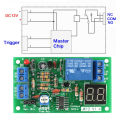 DC12V LED Display Countdown Timing Timer Delay Turn OFF Relay Switch Module. 