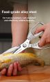Japanese SK5 Premium Stainless Steel Multi-Functional Kitchen Scissors Strong Chicken bone Cutting Knife Home Use. 