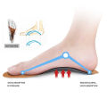 Leather Orthotic Insole For Flat Feet Arch Support Orthopedic PU Leather Insole For Men Women O/X Leg Corrected Insoles. 