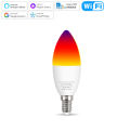Ewelink E14 Smart Wifi Led Light Bulb Zigbee RGBCW Led Lamp Works With Alexa Amazon Google Home Yandex Alice Smartthings lightify. 
