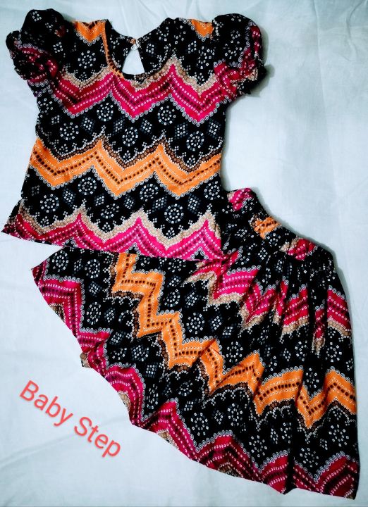 Colorful Ethnic Baby Girl Frock Set