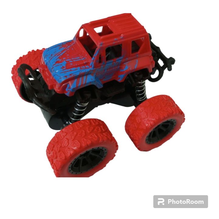 Red Monster Truck Friction Power Car 4x4 for Kids