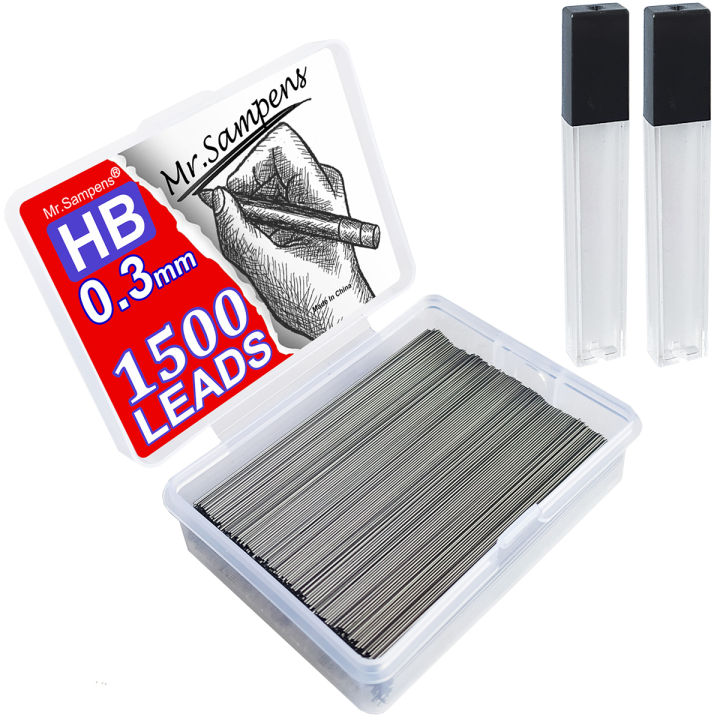 1500-Pack 0.3mm HB Automatic Pencil Leads Mechanical Pencil Black Lead Core 0.3 Mm for Office School Supplies