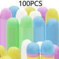 100Pcs Macaron Color Easter Eggs Plastic Fillable Easter Egg Hunt Game Supplies Candy  Packing Box Kids Birthday Party Decor. 