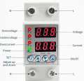 Muhafiz Switch Adjustable Intelligent Single Phase Over & under voltage And Ampere protector 80A. 