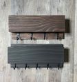 Wooden Wall Mount Entryway Organizer, Key and Mail Holder, Phone Storage, Mail Organizer.