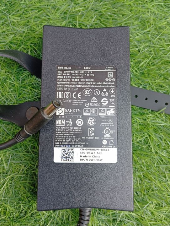 Dell charger 130W Original Laptop Charger - Genuine Power Adapter for ...