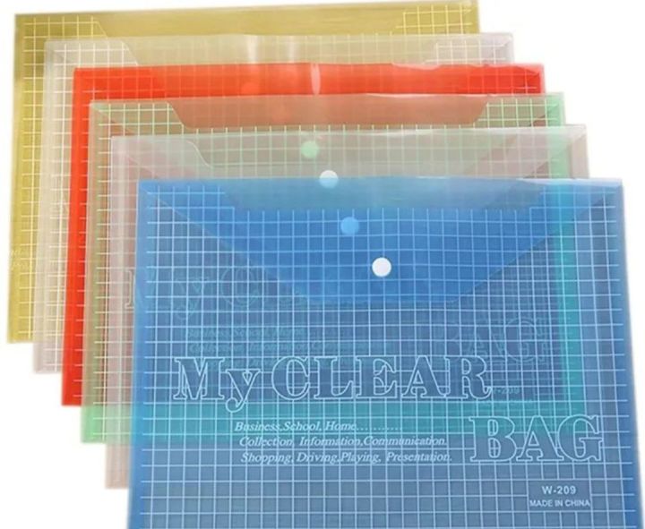 Clear%20Filing%20Document%20Bag%20-%20Plastic%20folders%20-%20Pack%20of%204%20-%20Image%202