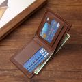 Men Inserts Foldable Wallets Picture Coin Slim Purses Business Money Credit ID Cards Holders Vintage Protection Capacity Bags. 