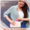 10 Compartments Travel Pill Organizer Pocket Portable Pill Storage Box Case Daily Pill Container or Purse Fish Oil Medicine.