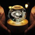 6cm 8cm 3d Crystal Galaxy Ball Astronaut Led Night Light Kids Birthday Gift Valentine's Day Bedroom Decor Projectors Night Lamp.