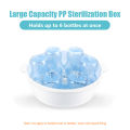 Microwave Bottle Sterilizer Steam Sterilizer Fits 6 Baby Bottles for Baby Bottles Pacifiers Cups Disinfect in 2-6 Minutes. 