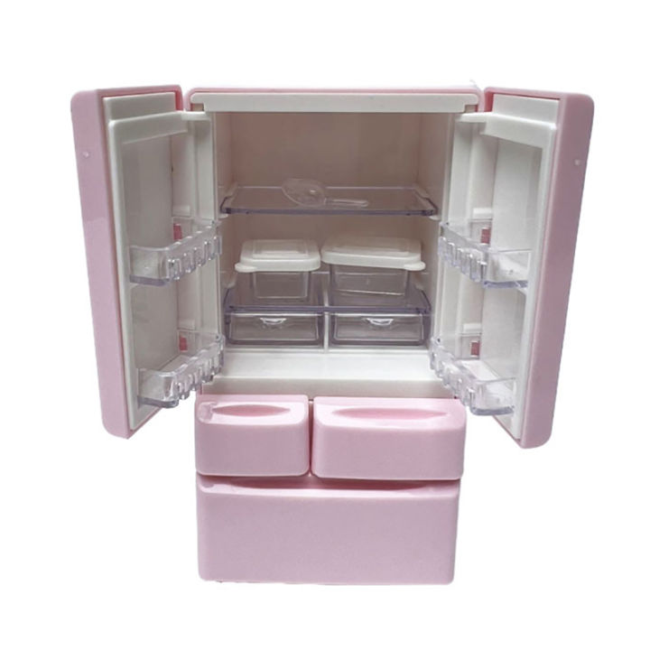 1:12%20Dollhouse%20Miniature%20Single/Double%20Door%20Refrigerator%20Supermarket%20Freezer%20Model%20Kids%20Pretend%20Play%20Toys%20Doll%20House%20Accessories%20-%20Image%203