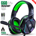 Best Gaming Headphones with Mic for PC, Pubg Mobile, PS4, Laptop - 360 Surround Sound Super Bass Over the Ear Wired Head Phones Headset for Gaming with Noise Cancelling Micophone - White Headphone - By FunBug. 