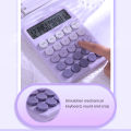 Desktop Calculator 12 Digit Large LCD Display Big Round Button Cute Gradient Colored Calculator Suitable for Office School Home. 