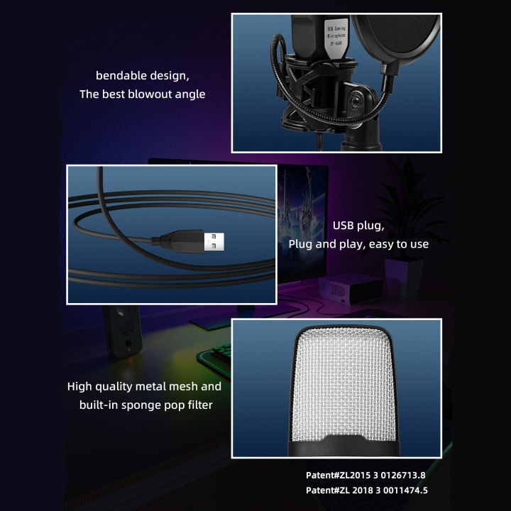 Gaming%20Computer%20Professional%20Condenser%20Microphone%20Mic%20PC%20Laptop%20USB%20Wired%20Live%20Streaming%20Podcast%20Studio%20Mike%20Kit%20Gamer%20Karaoke%20-%20Image%205
