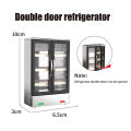 1:12 Dollhouse Miniature Single/Double Door Refrigerator Supermarket Freezer Model Kids Pretend Play Toys Doll House Accessories.